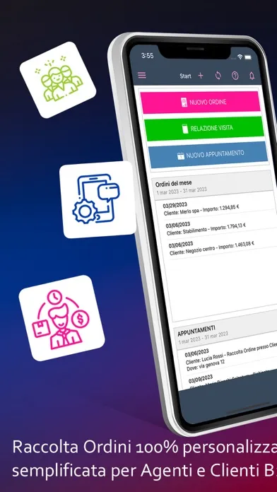 OneOrder Raccolta Ordini Screenshots