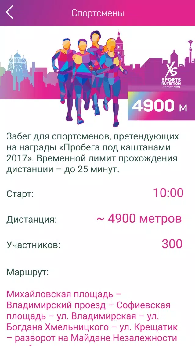 Zrzuty ekranu Пробег под каштанами