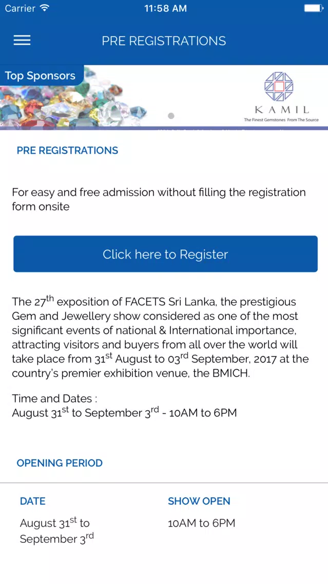 Screenshot di Facets SriLanka