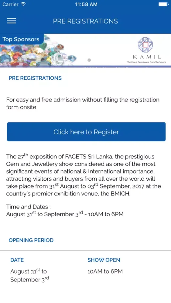 ภาพหน้าจอของ Facets SriLanka
