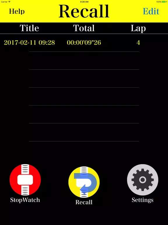 ストップウォッチforランニング・ウォーキング・フィットネス iPad  Ekran Görüntüleri