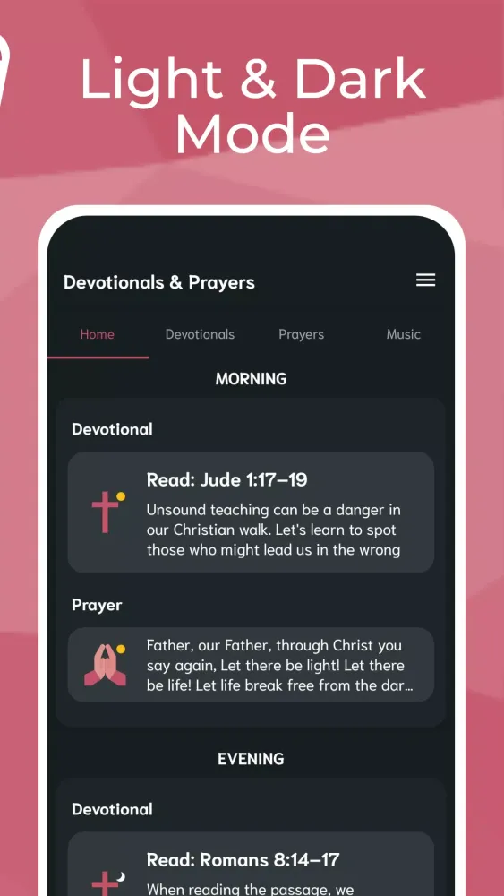 Screenshot di Daily Devotionals & Prayers