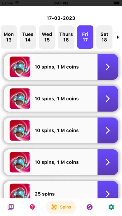 Spins & Coin - CM Reward स्क्रीनशॉट