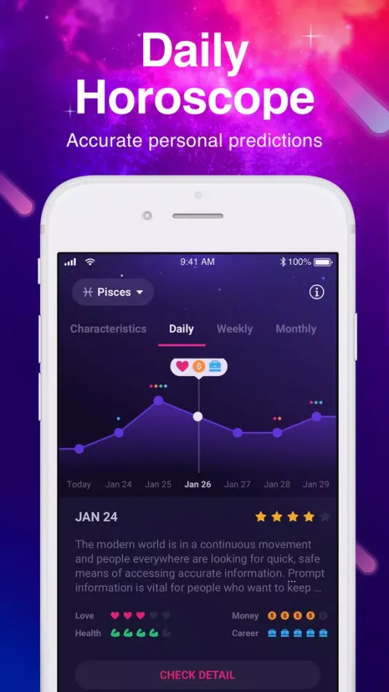 Capturas de tela do Daily Horoscope - Ask Tarot