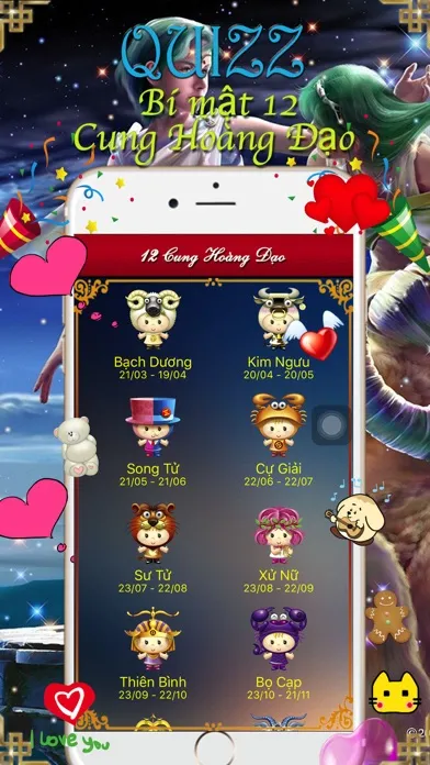 Capturas de pantalla de Xem Tử Vi 12 cung hoàng đạo - Tử vi Horoscope