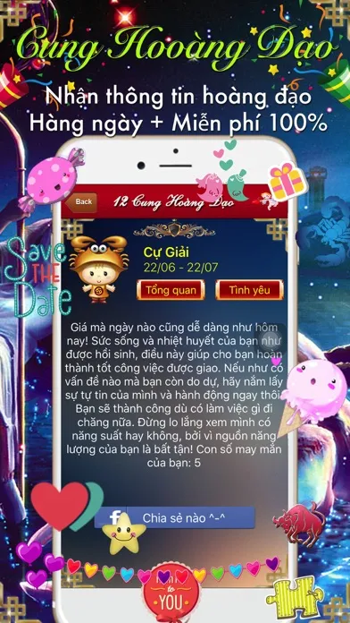 Capturas de pantalla de Xem Tử Vi 12 cung hoàng đạo - Tử vi Horoscope