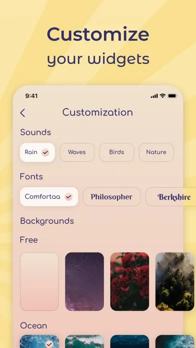Daily Affirmations & Widgets Screenshots