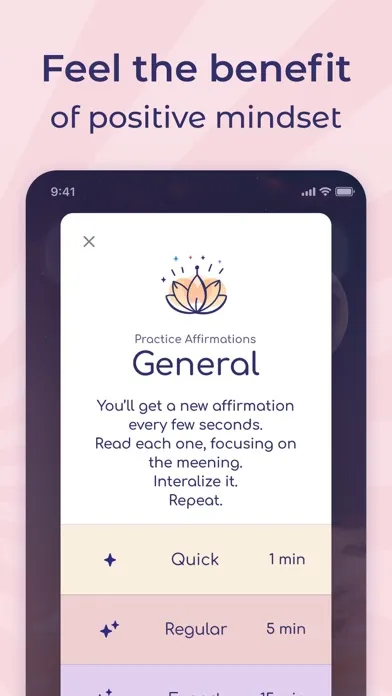 Daily Affirmations & Widgets Screenshots