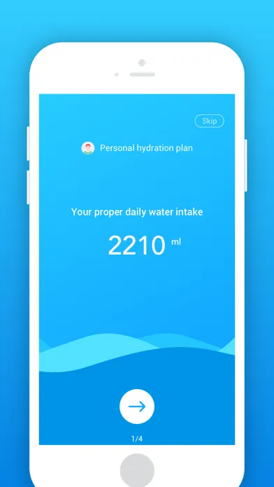 Capturas de tela do Daily Water - Health Tracker
