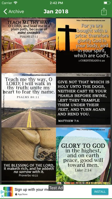Daily Bible Verses -King James 스크린샷