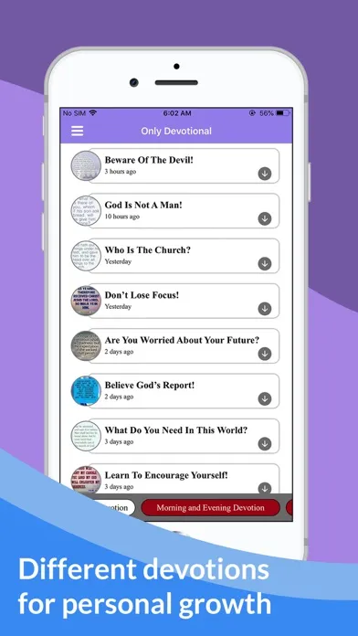 Daily Devotional · سکرین شاٹس