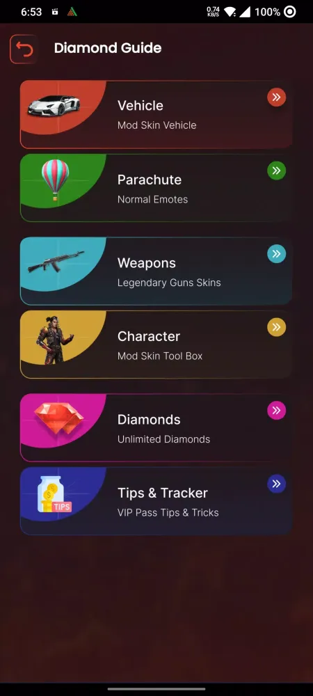 Tangkapan skrin FFF skin tool & emotes