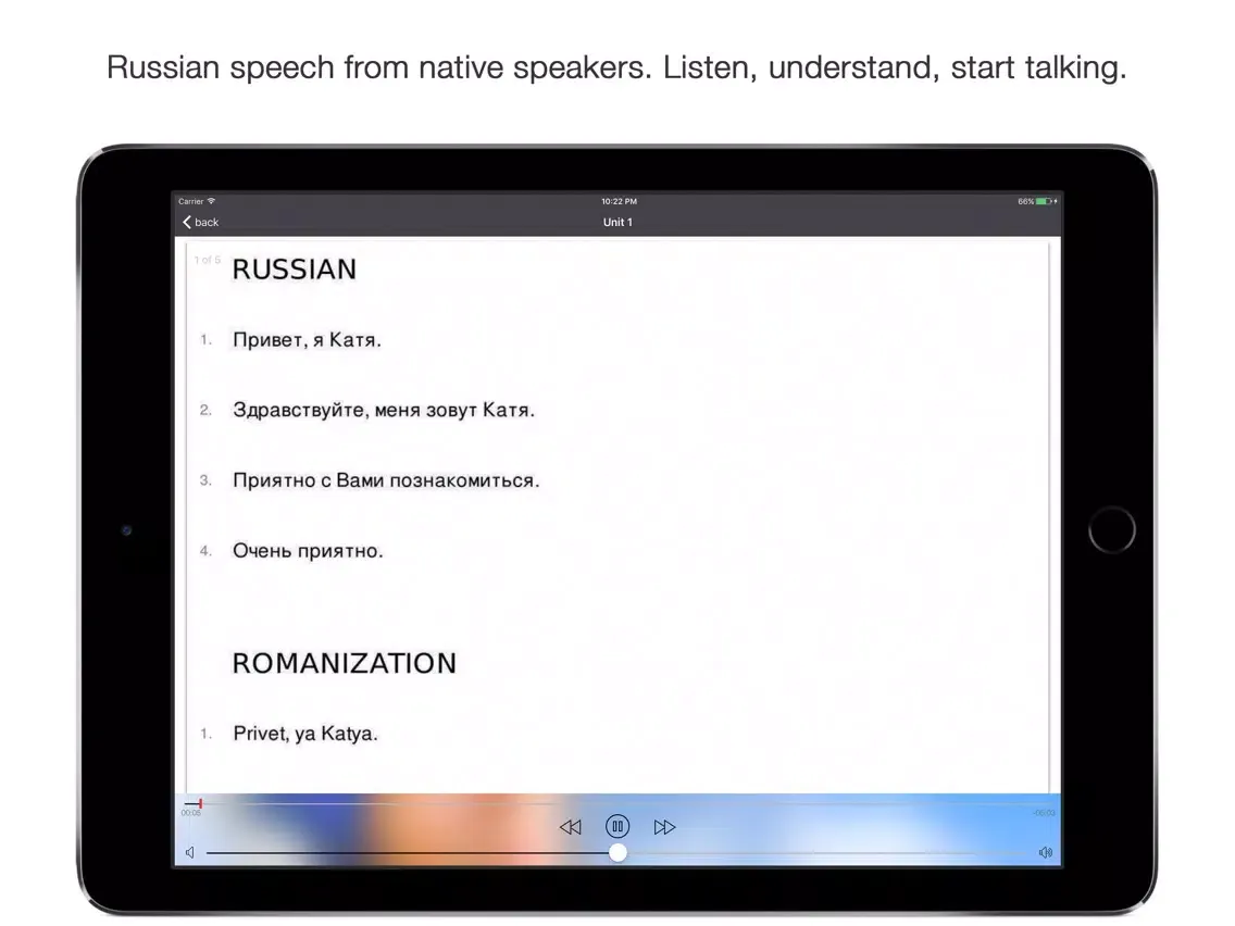 Beginner Russian for Every Day iPad  Screenshots