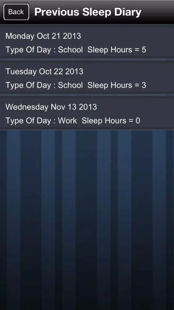 Capturas de pantalla de Daily Sleep Diary