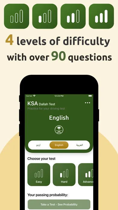 Zrzuty ekranu Dallah Driving Test KSA