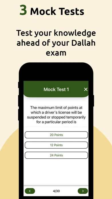 Zrzuty ekranu Dallah Driving Test KSA