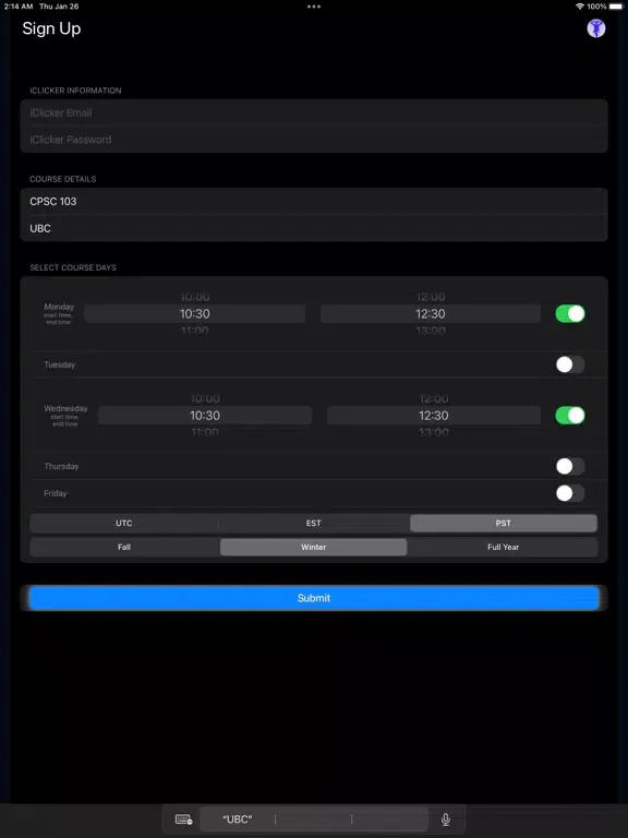 iClicker Automated iPad 应用截图