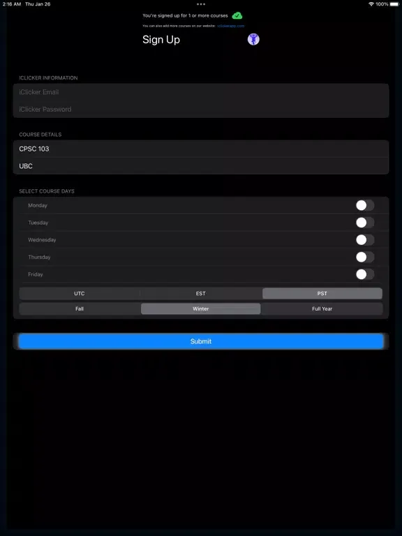 iClicker Automated iPad 应用截图