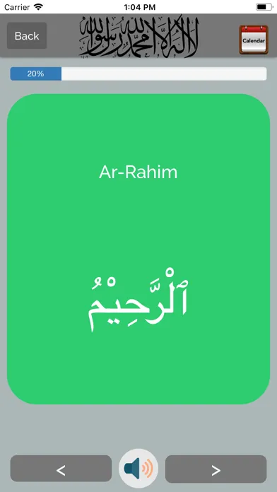 Capturas de pantalla de 99 Names of Allah Pro + Audio