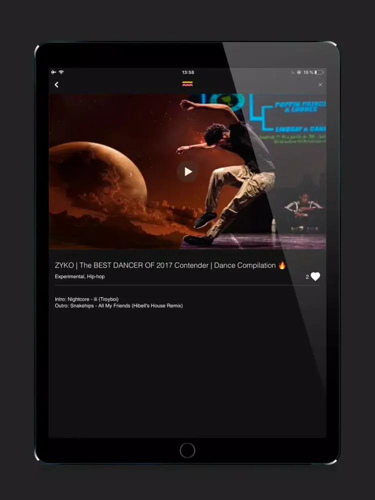 تصاویر jamjar.dance iPad 