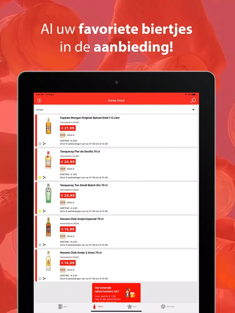 Drank Aanbieding - Bier/Sterk iPad  Screenshots