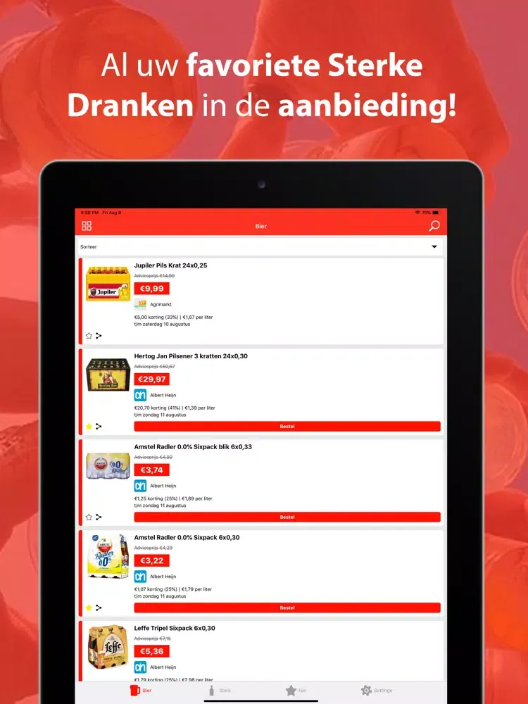 Drank Aanbieding - Bier/Sterk iPad  Screenshots
