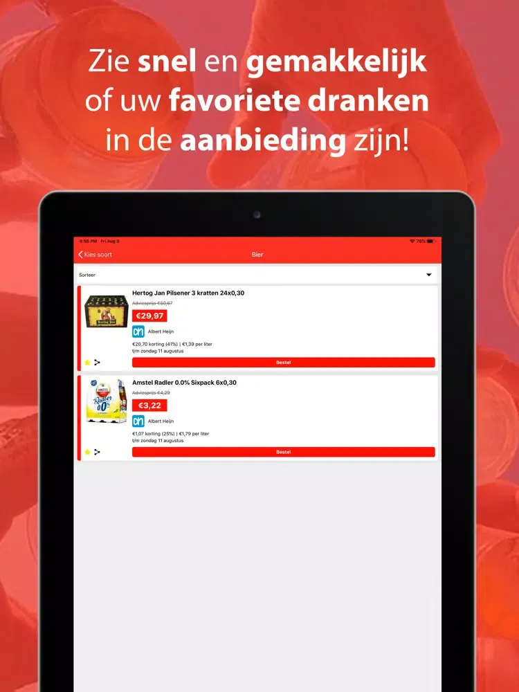 Drank Aanbieding - Bier/Sterk iPad  Screenshots