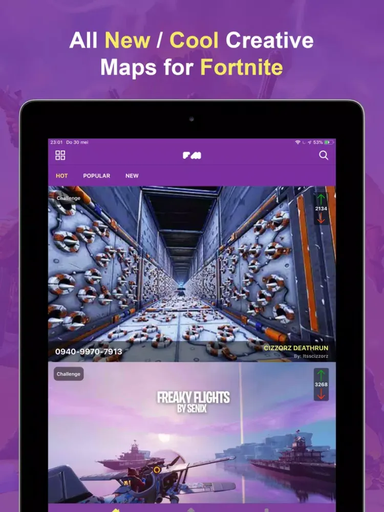 Скриншоты Creative Maps for Fortnite iPad 
