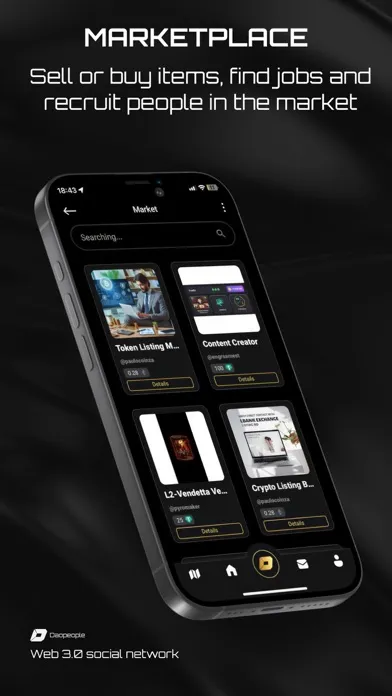 Capturas de pantalla de DAOPEOPLE: web3 social network