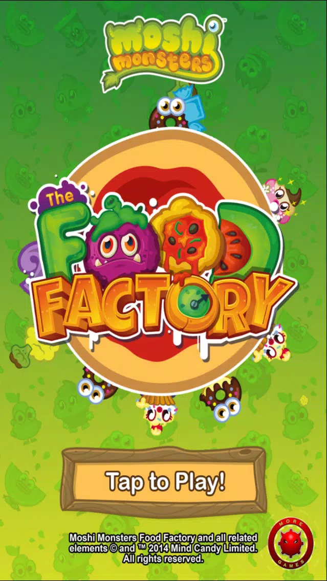 Tangkapan skrin Moshi Monsters Food Factory