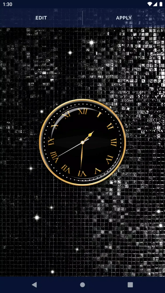 Black HD Clocks Live Wallpaper應用截圖