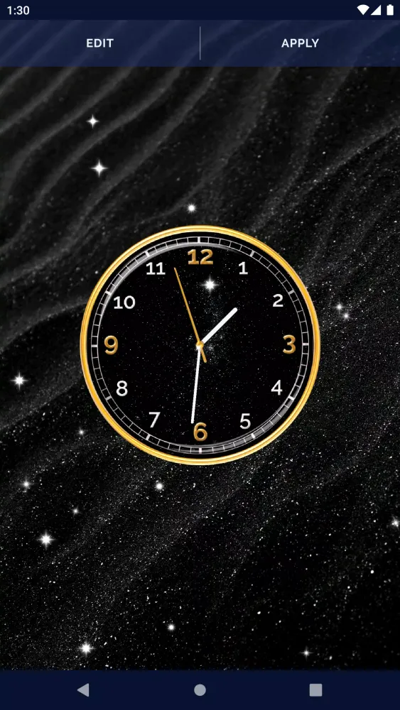 Black HD Clocks Live Wallpaper應用截圖