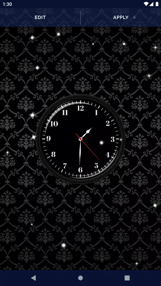 Black HD Clocks Live Wallpaper應用截圖