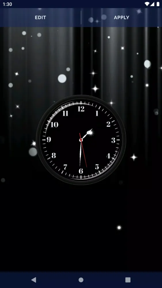 Black HD Clocks Live Wallpaper應用截圖