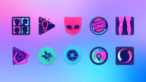 Скриншоты Dark Unicorn Icon Pack