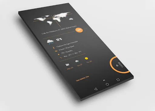 Dark Flow TS2B UI for Klwp Ekran Görüntüleri