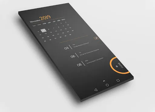 Dark Flow TS2B UI for Klwp Ekran Görüntüleri