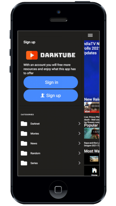 DarkTube Ekran Görüntüleri