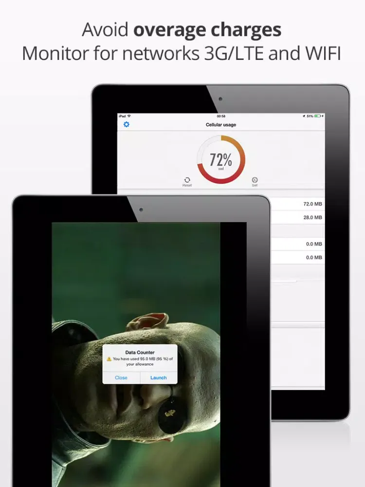Tangkapan skrin Data Counter - Universal Data Usage Monitor iPad 
