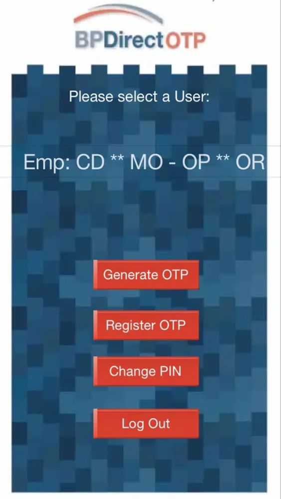 Zrzuty ekranu BPDirect OTP