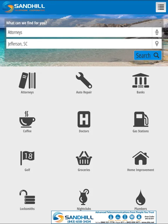 Sandhill Search iPad  Screenshots