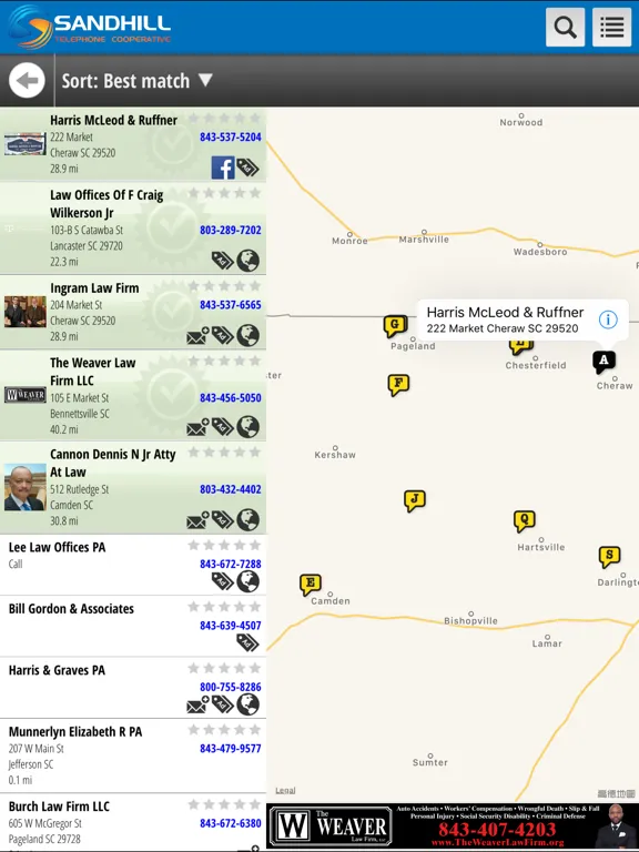 Sandhill Search iPad  Screenshots
