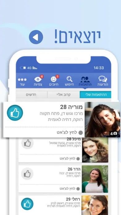 Capturas de tela do שליש גן עדן - הכרויות לדתיים