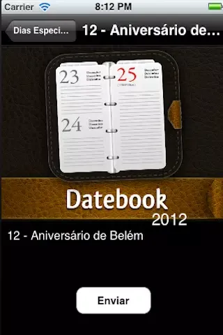 ภาพหน้าจอของ DateBook