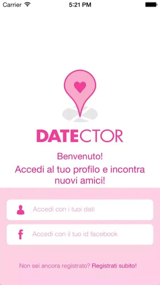 DATEctor per trovare nuovi amici Screenshots