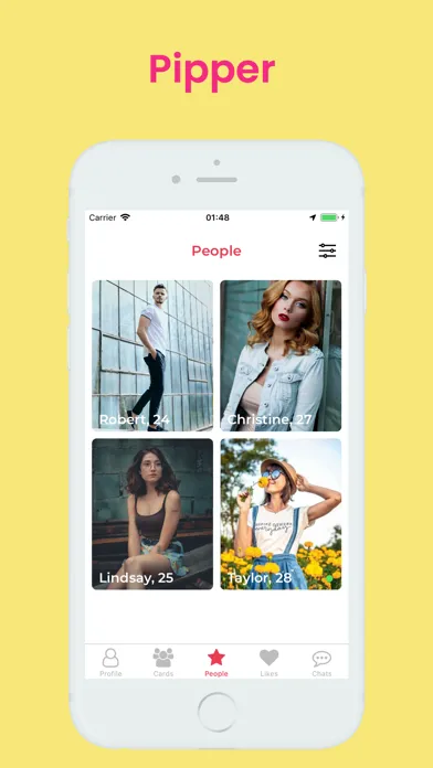 Ảnh chụp màn hình của Pipper - Dating. Love. Meet.