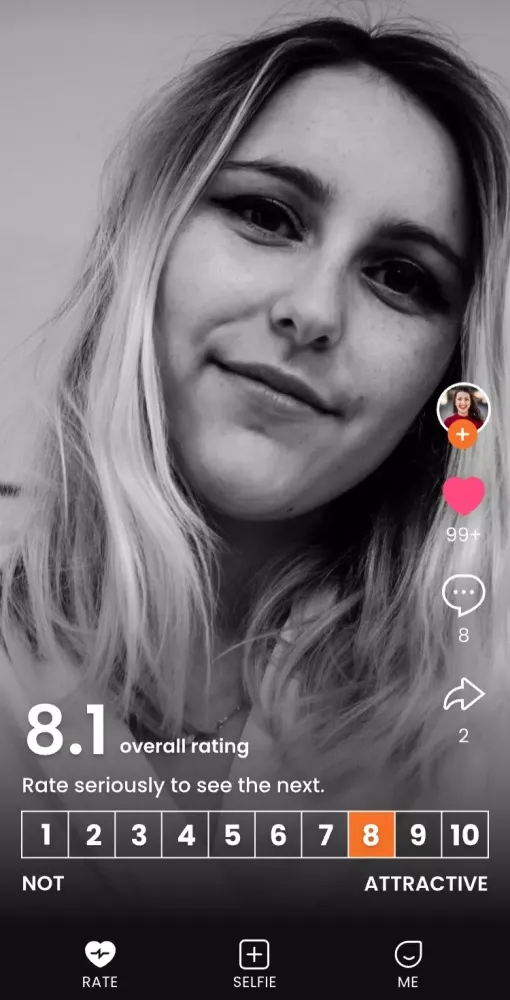 AIUPS: Selfie Video Photo Rate स्क्रीनशॉट