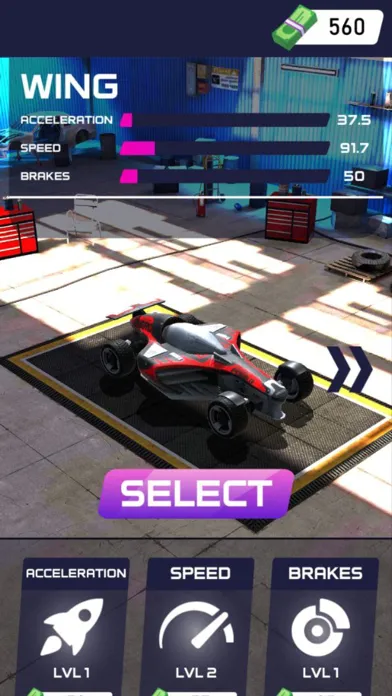 Tangkapan skrin Formula Speed