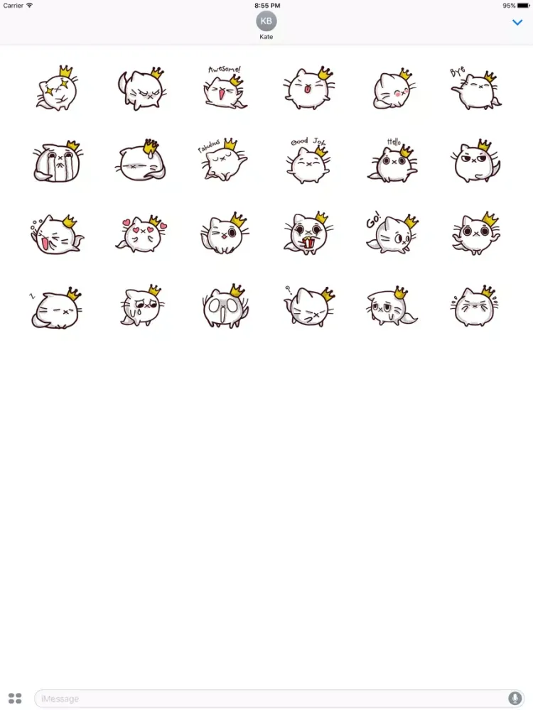 Capturas de tela do KittyMoji - Animated Kitty Emojis and Stickers iPad 