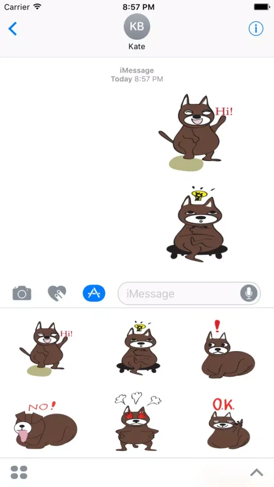 Rottweiler Dog Stickers for iMessage Daily Use Ekran Görüntüleri
